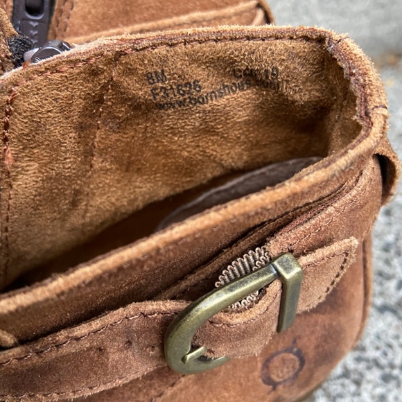 Born Jorgette Ankle Boots Booties Shoes Womens Size 8 Brown Distressed Suede - Picture 2 of 7